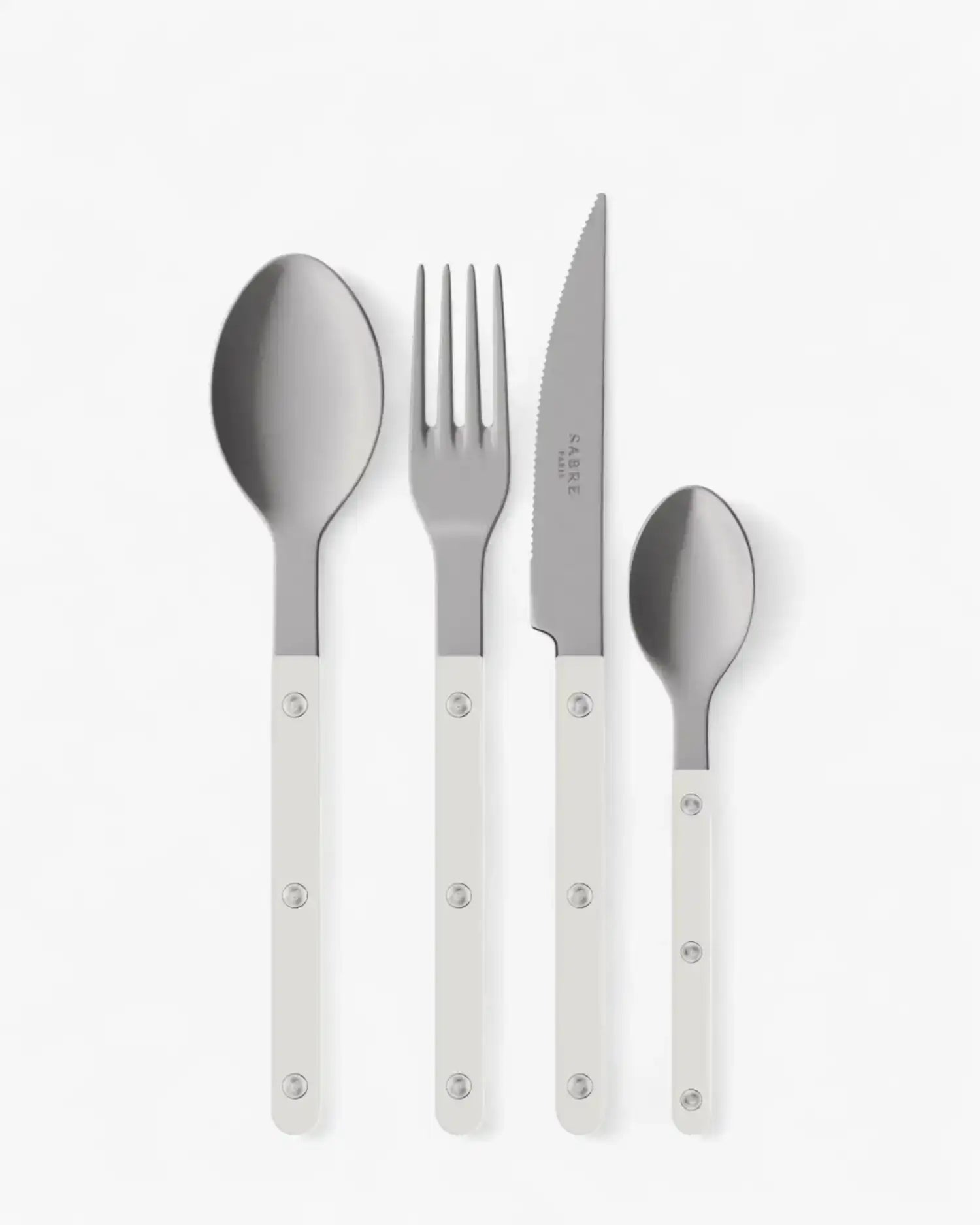 Sabre Paris Bistrot Vintage 24-piece stainless steel cutlery set with nylon handles Sabre Paris White - Buy now on ShopDecor - Discover the best products by SABRE PARIS design