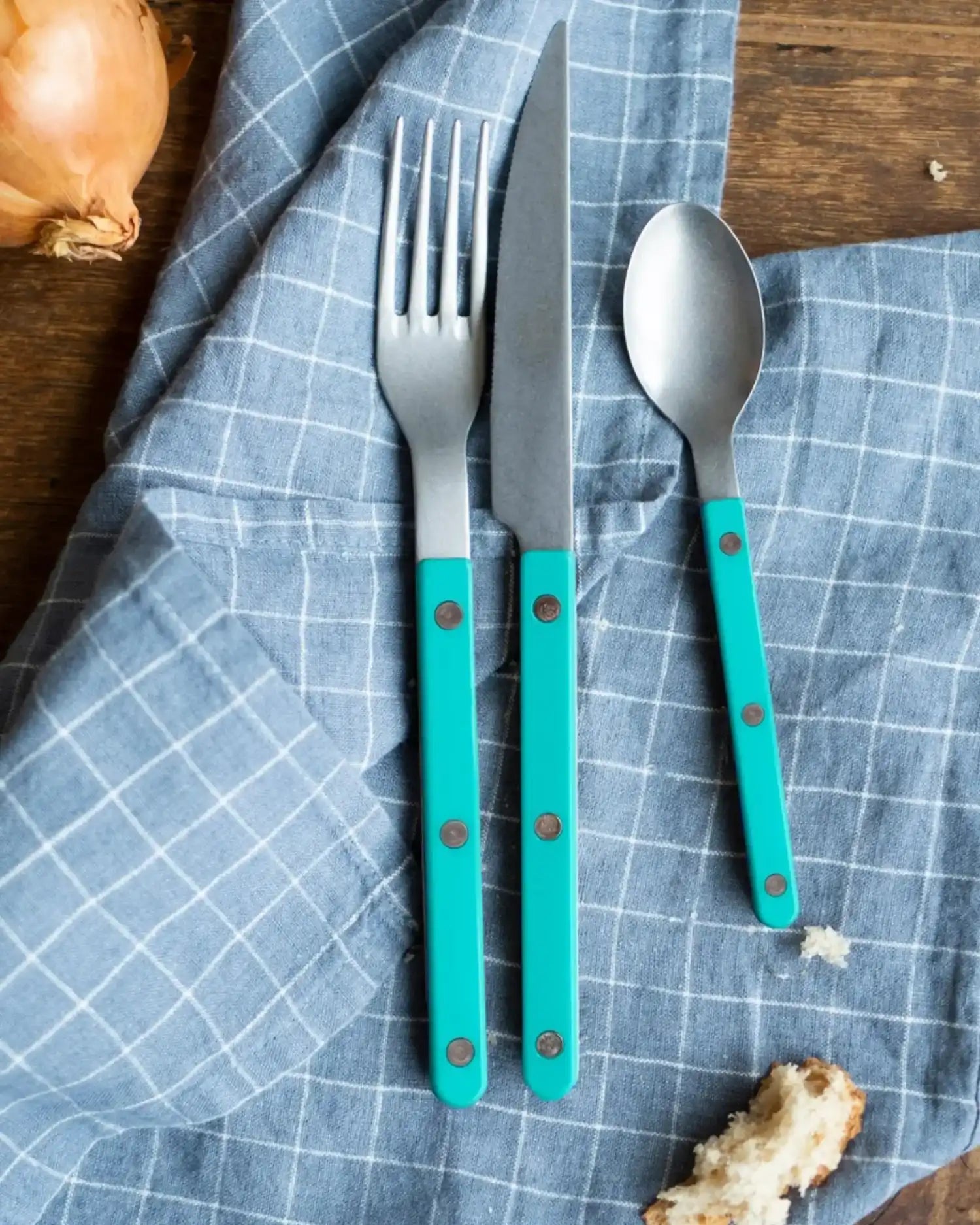 Sabre Paris Bistrot Vintage 24-piece stainless steel cutlery set with nylon handles - Buy now on ShopDecor - Discover the best products by SABRE PARIS design