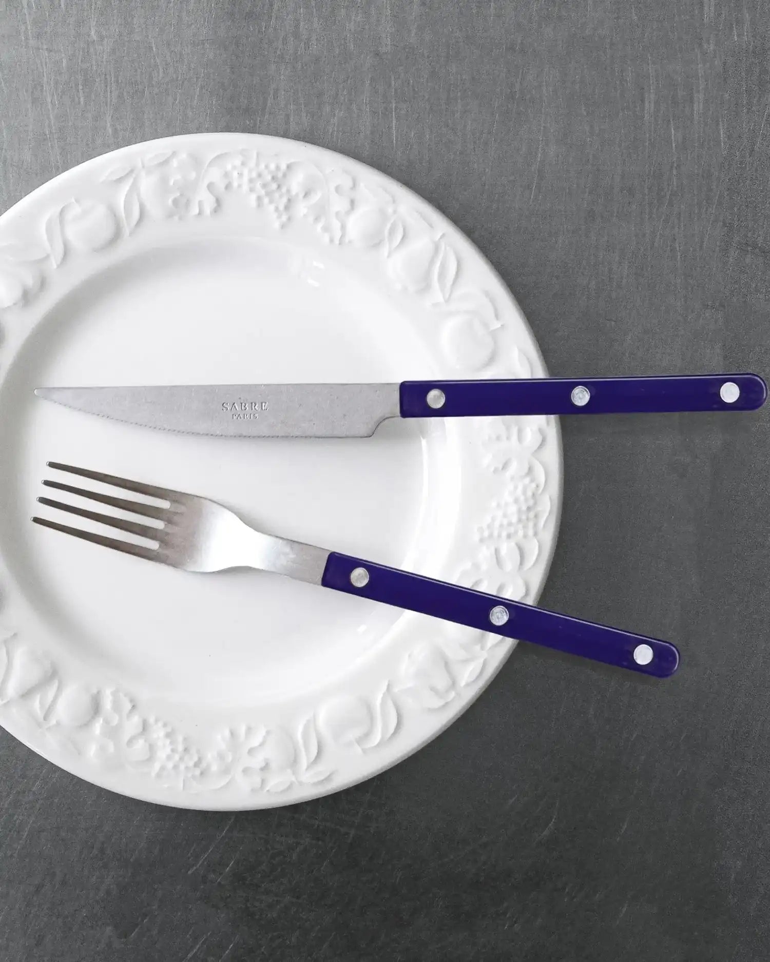 Sabre Paris Bistrot Vintage 24-piece stainless steel cutlery set with nylon handles - Buy now on ShopDecor - Discover the best products by SABRE PARIS design