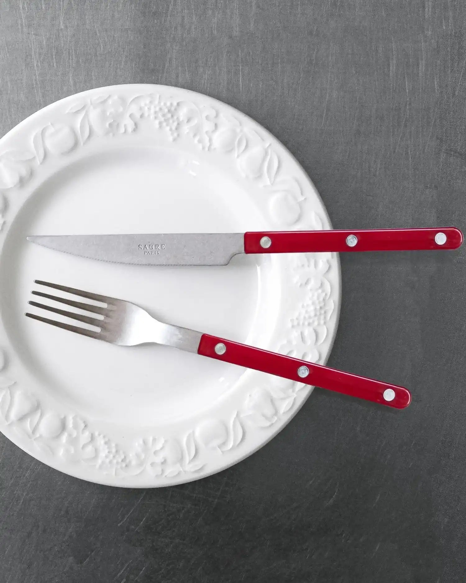 Sabre Paris Bistrot Vintage 24-piece stainless steel cutlery set with nylon handles - Buy now on ShopDecor - Discover the best products by SABRE PARIS design