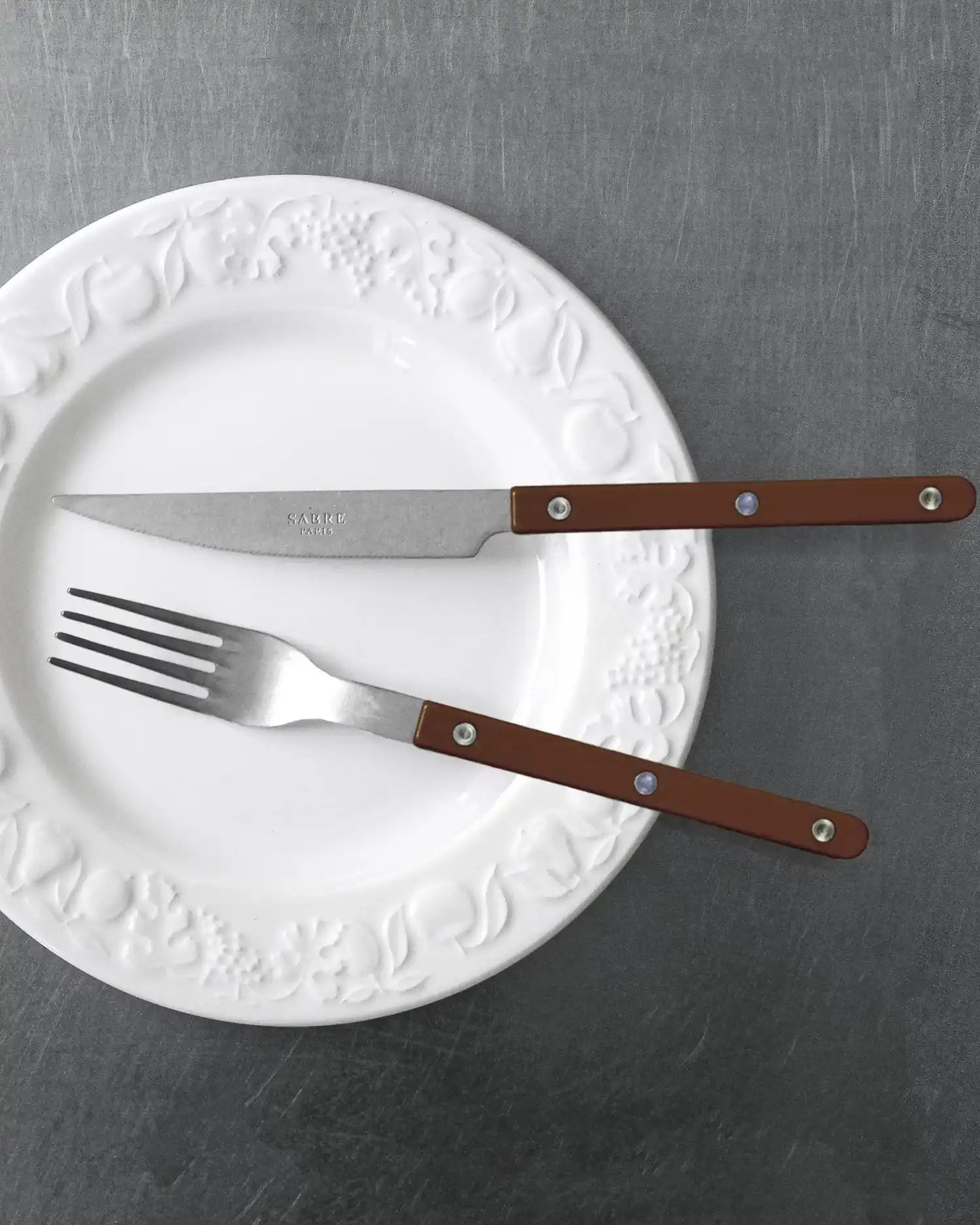 Sabre Paris Bistrot Vintage 24-piece stainless steel cutlery set with nylon handles - Buy now on ShopDecor - Discover the best products by SABRE PARIS design