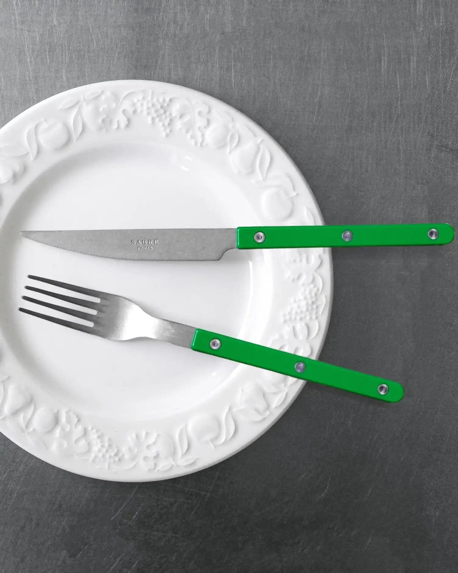 Sabre Paris Bistrot Vintage 24-piece stainless steel cutlery set with nylon handles - Buy now on ShopDecor - Discover the best products by SABRE PARIS design