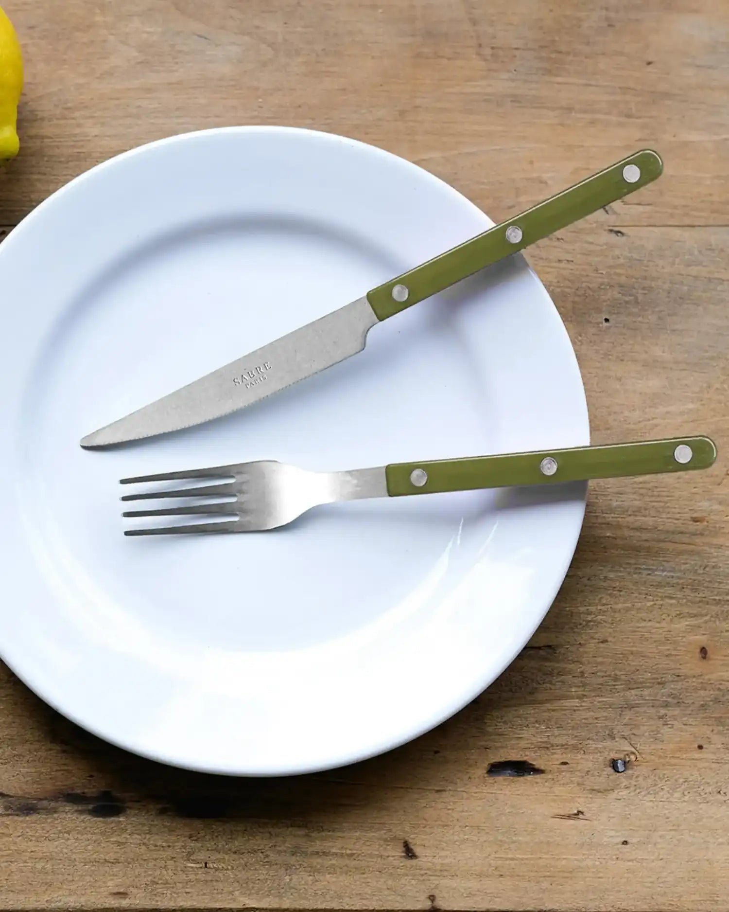 Sabre Paris Bistrot Vintage 24-piece stainless steel cutlery set with nylon handles - Buy now on ShopDecor - Discover the best products by SABRE PARIS design