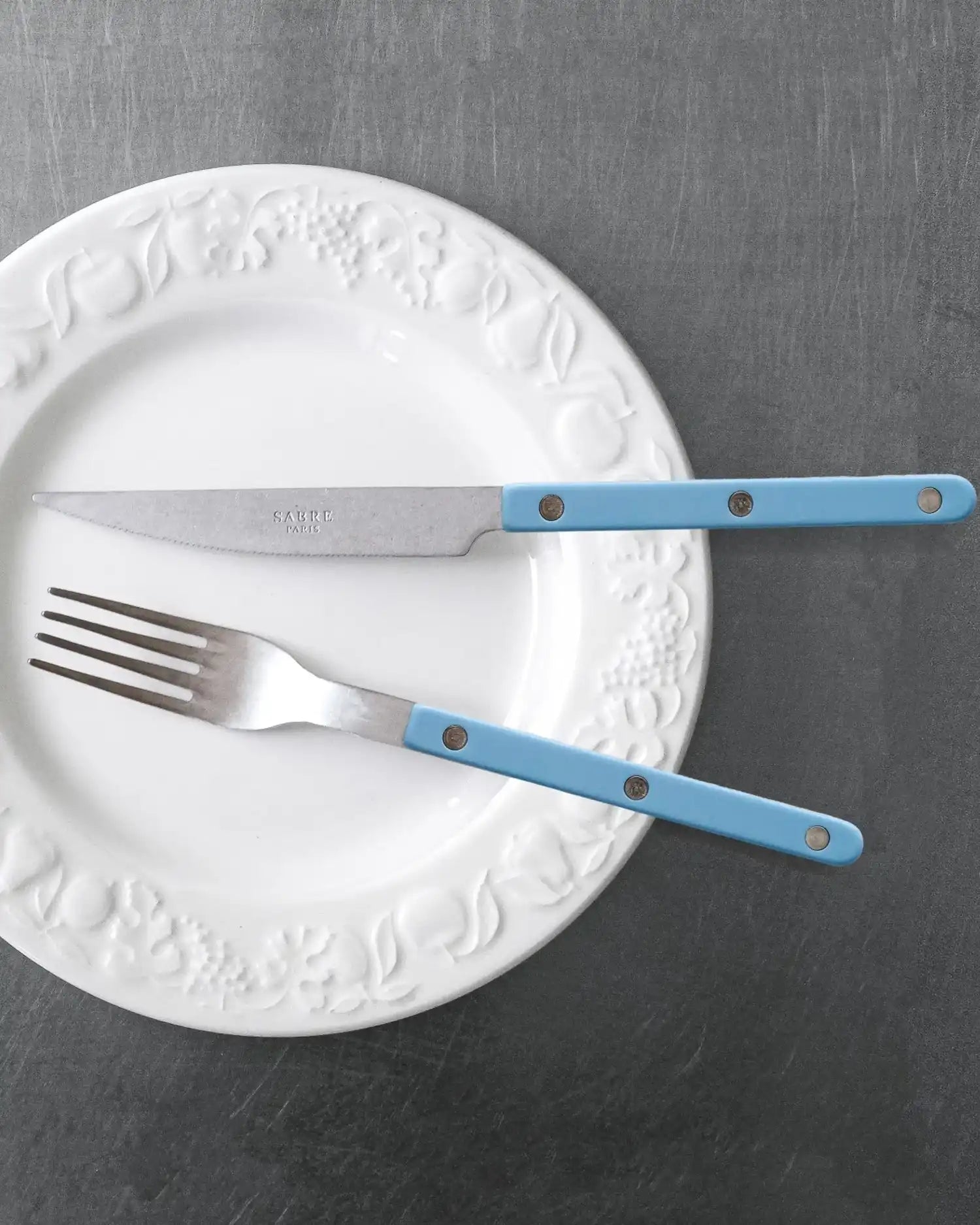 Sabre Paris Bistrot Vintage 24-piece stainless steel cutlery set with nylon handles - Buy now on ShopDecor - Discover the best products by SABRE PARIS design