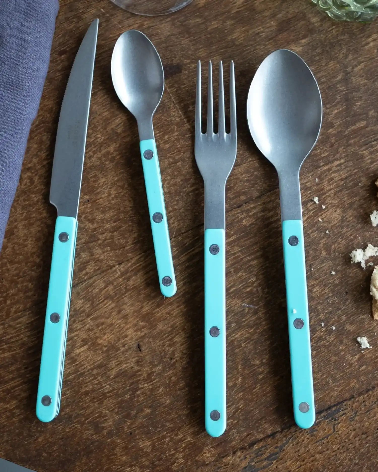 Sabre Paris Bistrot Vintage 24-piece stainless steel cutlery set with nylon handles - Buy now on ShopDecor - Discover the best products by SABRE PARIS design