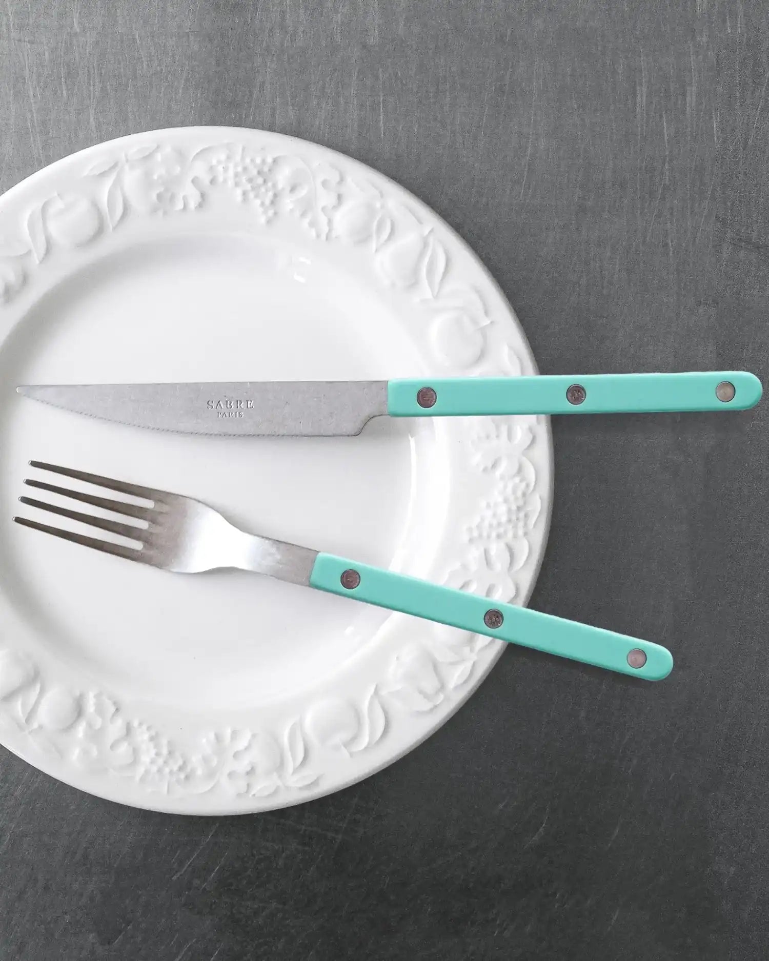 Sabre Paris Bistrot Vintage 24-piece stainless steel cutlery set with nylon handles - Buy now on ShopDecor - Discover the best products by SABRE PARIS design