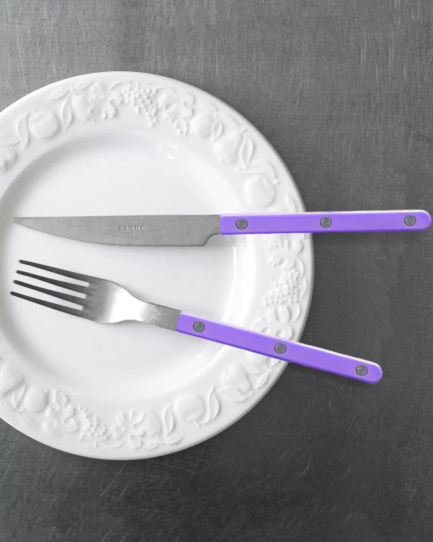Sabre Paris Bistrot Vintage 24-piece stainless steel cutlery set with nylon handles - Buy now on ShopDecor - Discover the best products by SABRE PARIS design