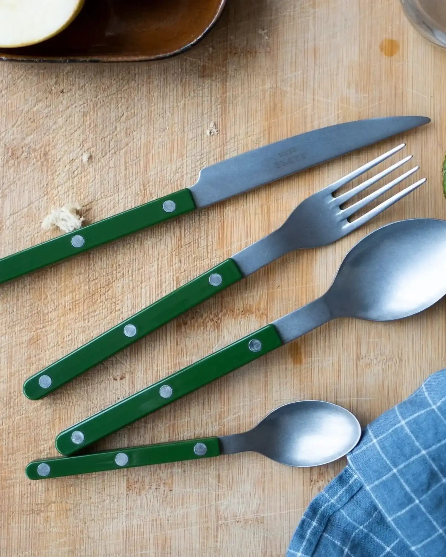 Sabre Paris Bistrot Vintage 5-piece stainless steel cutlery set with nylon handles - Buy now on ShopDecor - Discover the best products by SABRE PARIS design