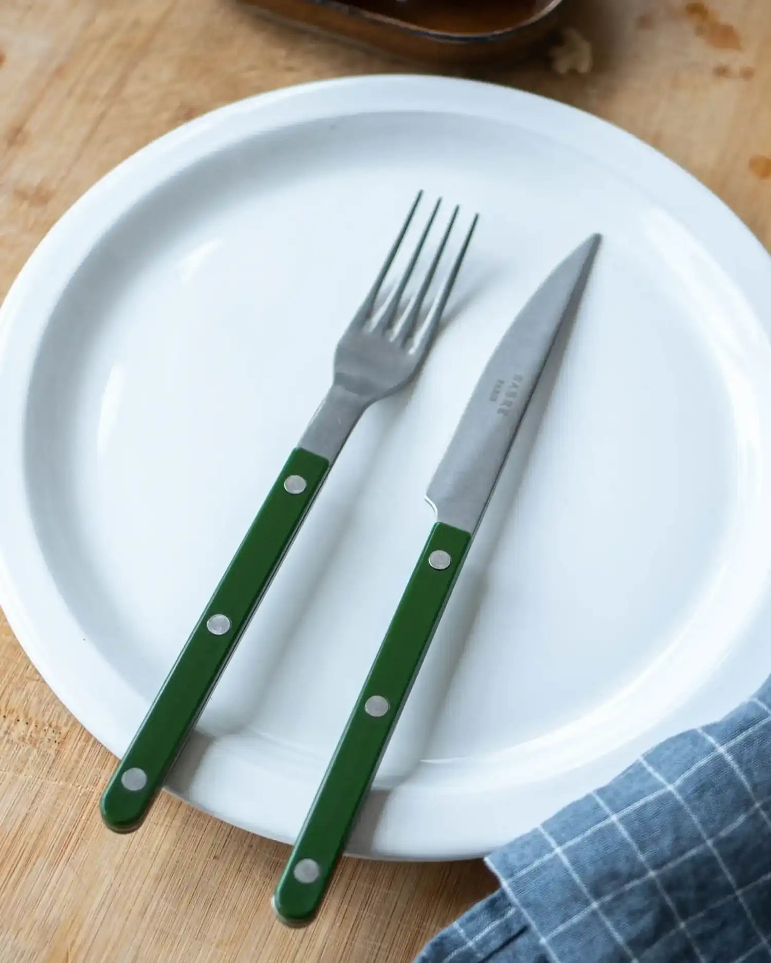 Sabre Paris Bistrot Vintage 5-piece stainless steel cutlery set with nylon handles - Buy now on ShopDecor - Discover the best products by SABRE PARIS design