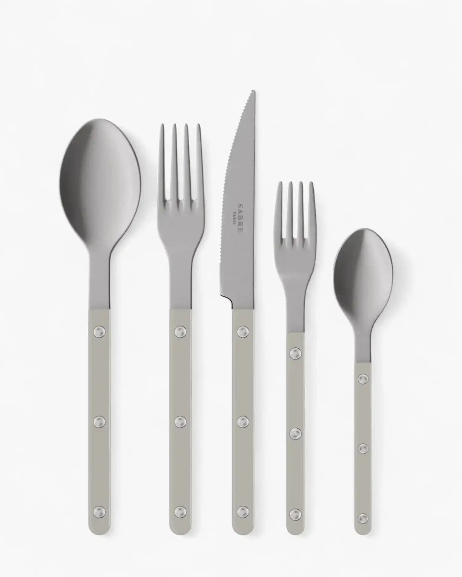 Sabre Paris Bistrot Vintage 5-piece stainless steel cutlery set with nylon handles Sabre Paris Grey - Buy now on ShopDecor - Discover the best products by SABRE PARIS design