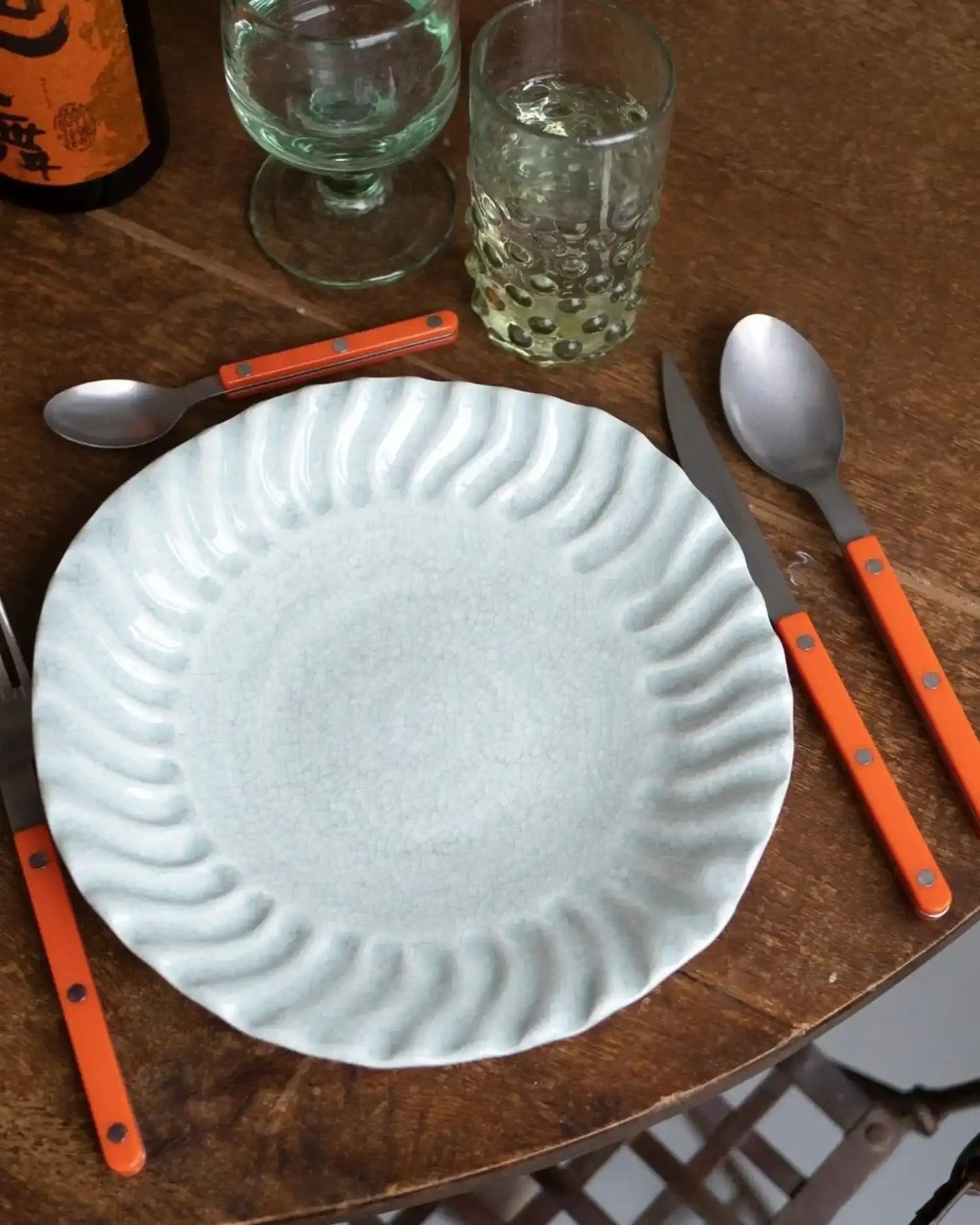 Sabre Paris Bistrot Vintage 5-piece stainless steel cutlery set with nylon handles - Buy now on ShopDecor - Discover the best products by SABRE PARIS design
