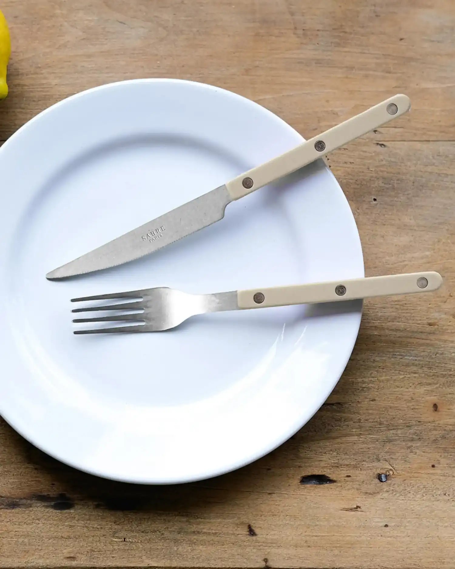 Sabre Paris Bistrot Vintage 5-piece stainless steel cutlery set with nylon handles - Buy now on ShopDecor - Discover the best products by SABRE PARIS design