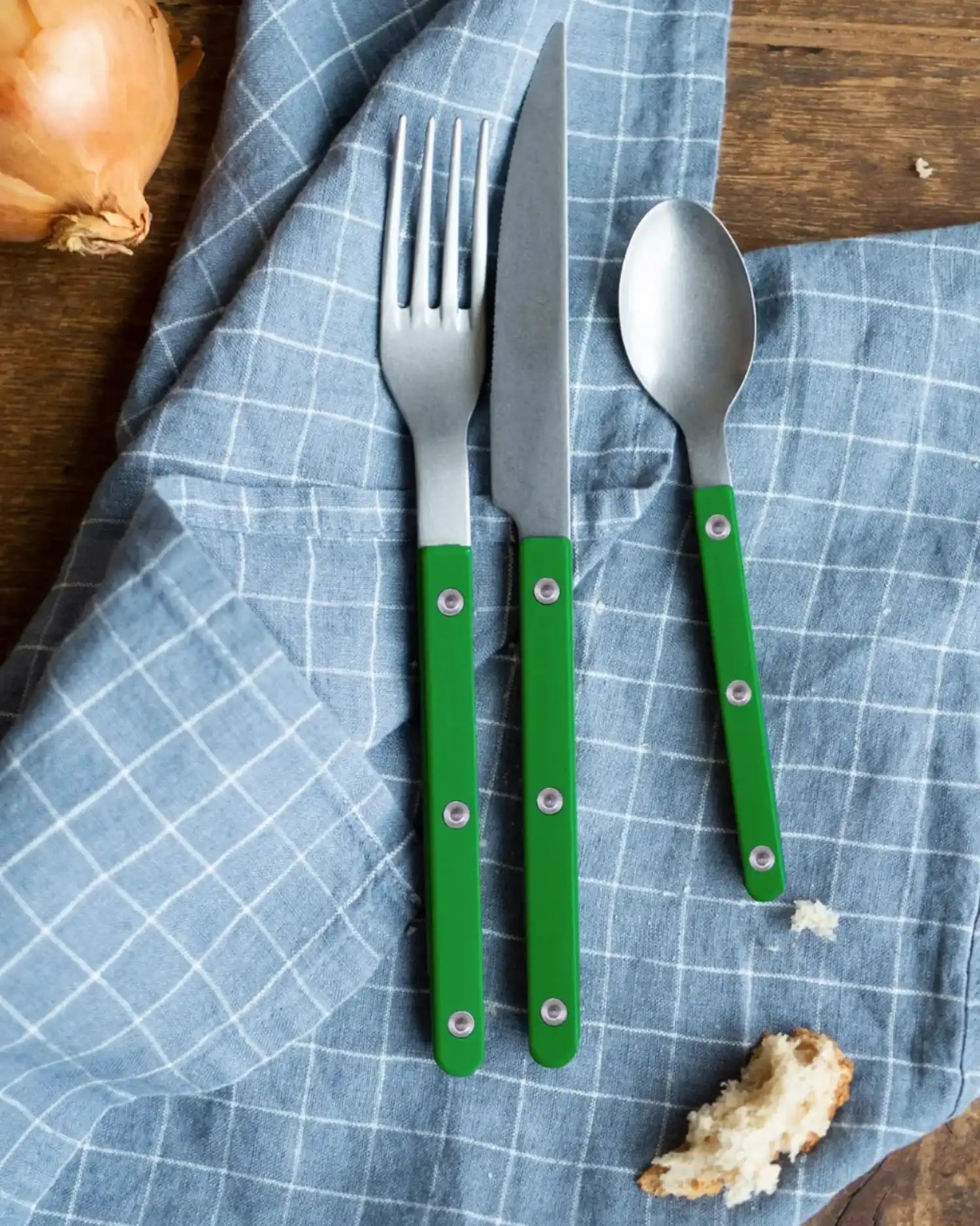 Sabre Paris Bistrot Vintage 5-piece stainless steel cutlery set with nylon handles - Buy now on ShopDecor - Discover the best products by SABRE PARIS design
