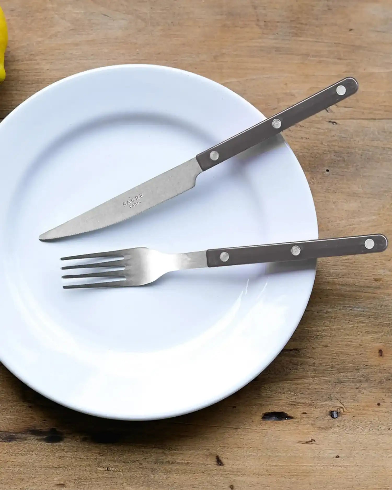 Sabre Paris Bistrot Vintage 5-piece stainless steel cutlery set with nylon handles - Buy now on ShopDecor - Discover the best products by SABRE PARIS design