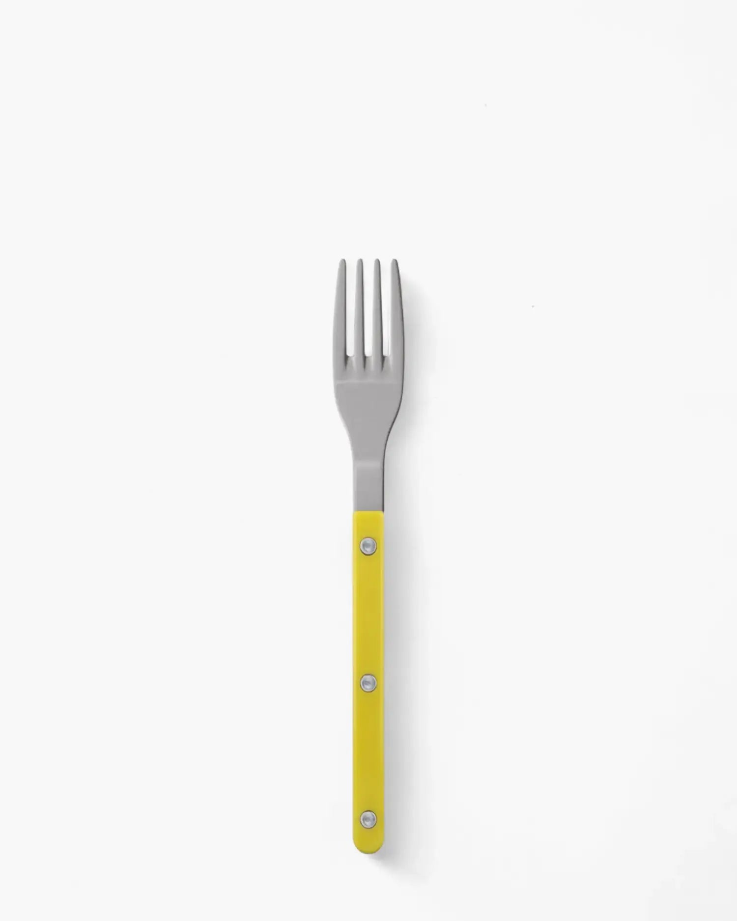 Sabre Paris Bistrot Vintage stainless steel dessert fork with nylon handle Sabre Paris Yellow - Buy now on ShopDecor - Discover the best products by SABRE PARIS design