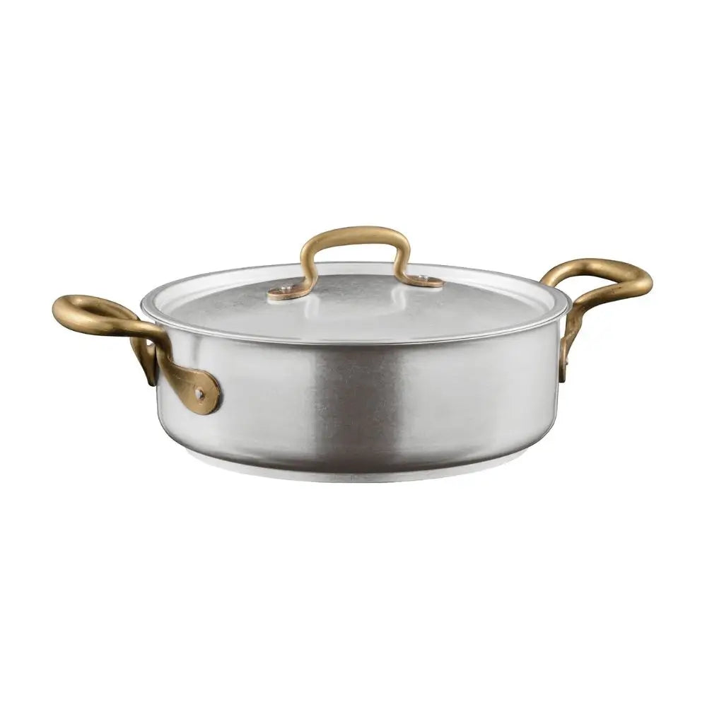 Sambonet 1965 Vintage casserole pot 2 handles With Lid 20 cm - 7.88 in - Buy now on ShopDecor - Discover the best products by SAMBONET design