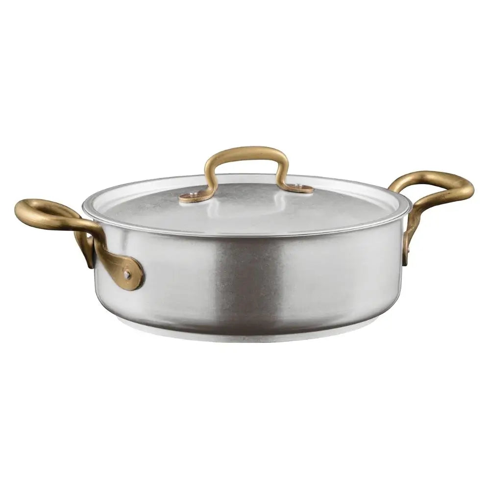 Sambonet 1965 Vintage casserole pot 2 handles With Lid 24 cm - 9.45 in - Buy now on ShopDecor - Discover the best products by SAMBONET design