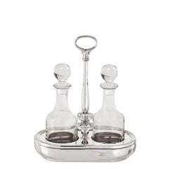 Sambonet Contour oil and vinegar set silverplated - Buy now on ShopDecor - Discover the best products by SAMBONET design