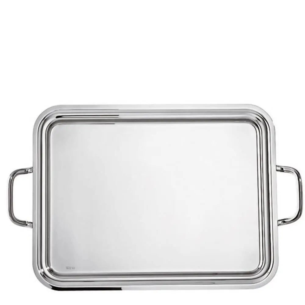 Sambonet Elite rectangular tray silverplated With Handles - Buy now on ShopDecor - Discover the best products by SAMBONET design