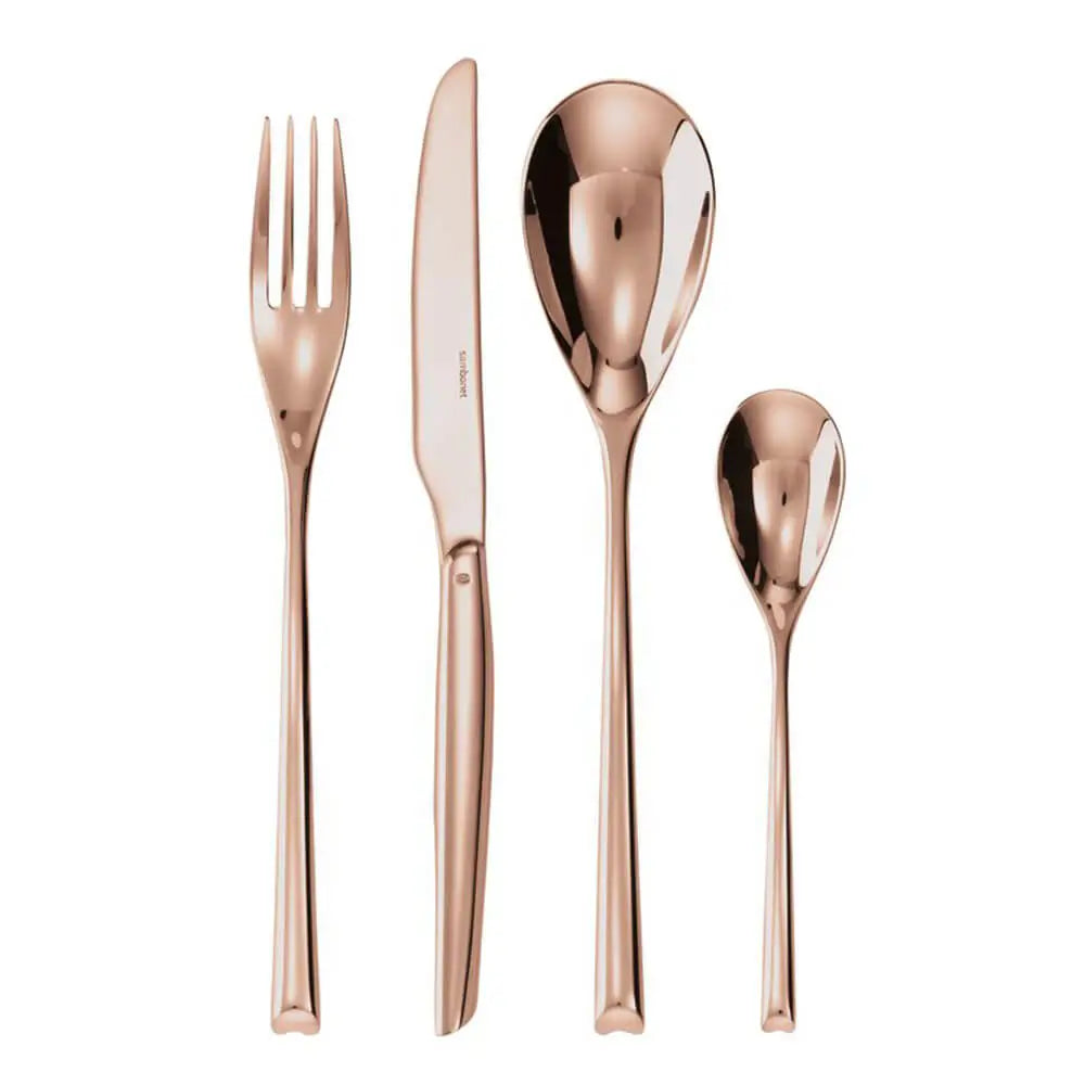 Sambonet H-Art cutlery set Sambonet Mirror PVD Copper Set 24 - Buy now on ShopDecor - Discover the best products by SAMBONET design