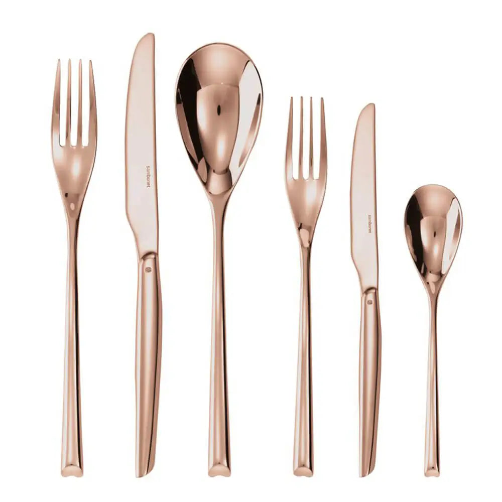Sambonet H-Art cutlery set Sambonet Mirror PVD Copper Set 36 - Buy now on ShopDecor - Discover the best products by SAMBONET design