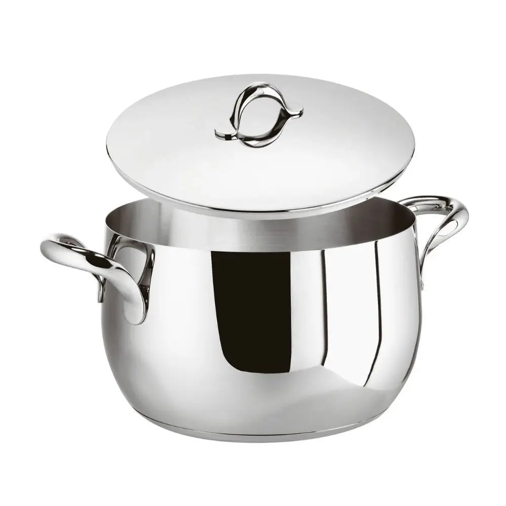 Sambonet Kikka sauce pot 2 handles With Lid 24 cm - 9.45 in - Buy now on ShopDecor - Discover the best products by SAMBONET design