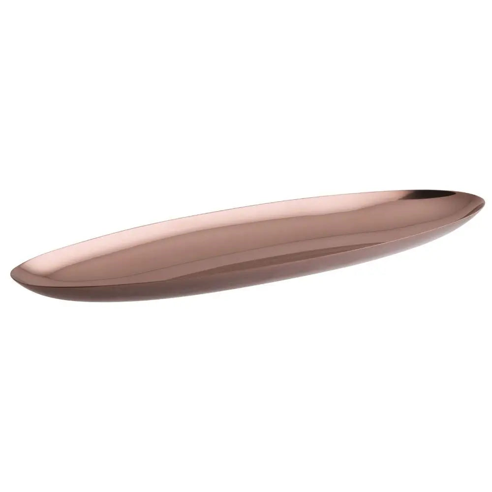 Sambonet Linea Q tray Sambonet Mirror PVD Rum Oval - Buy now on ShopDecor - Discover the best products by SAMBONET design