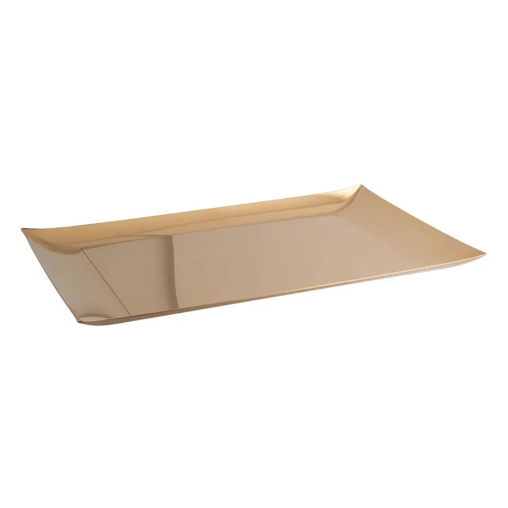 Sambonet Linea Q tray Sambonet Mirror PVD Gold Rectangular - Buy now on ShopDecor - Discover the best products by SAMBONET design