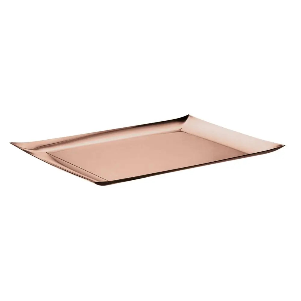 Sambonet Linea Q tray Sambonet Mirror PVD Rum Rectangular - Buy now on ShopDecor - Discover the best products by SAMBONET design
