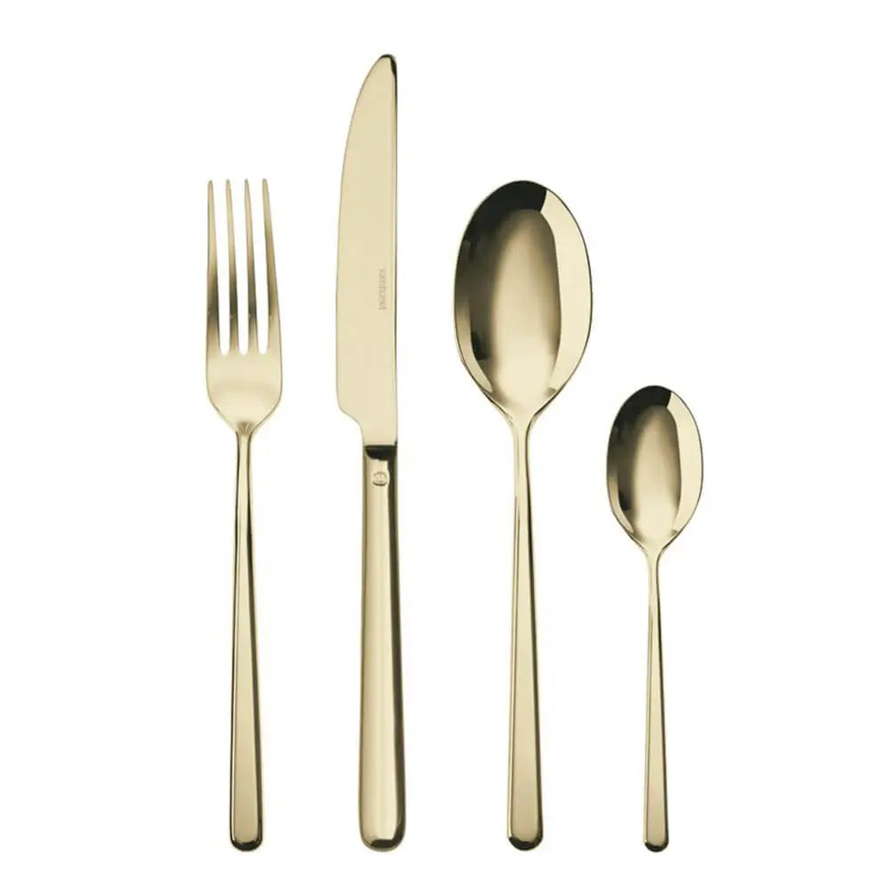 Sambonet Linear cutlery set PVD Champagne Set 24 - Buy now on ShopDecor - Discover the best products by SAMBONET design