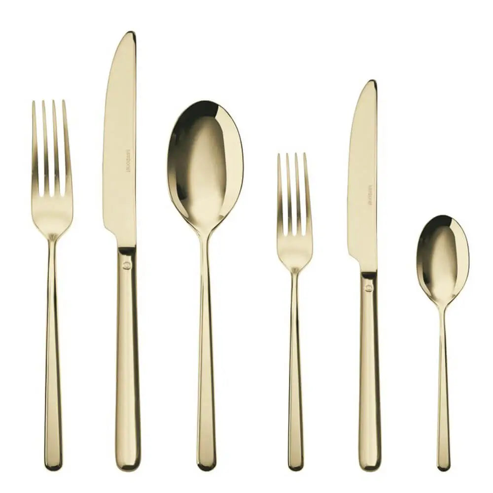 Sambonet Linear cutlery set PVD Champagne Set 36 - Buy now on ShopDecor - Discover the best products by SAMBONET design