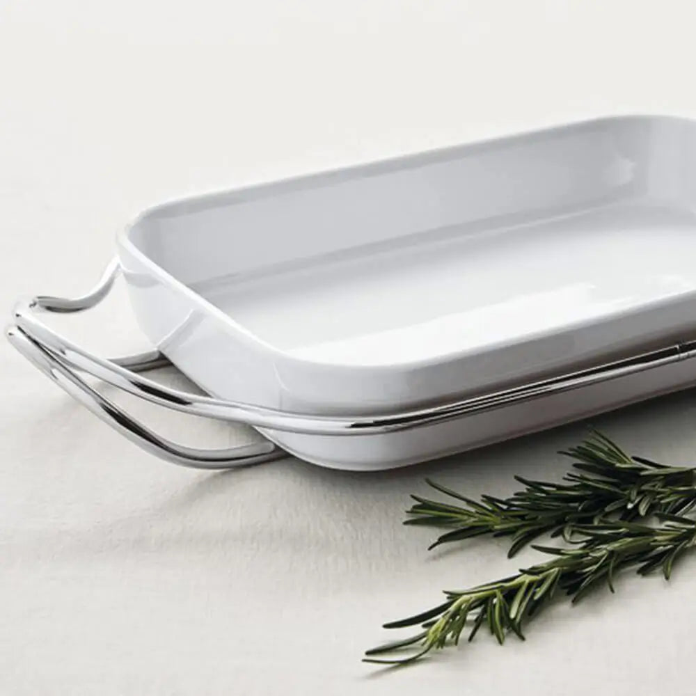 Sambonet New Living holder with rectangular dish - Buy now on ShopDecor - Discover the best products by SAMBONET design