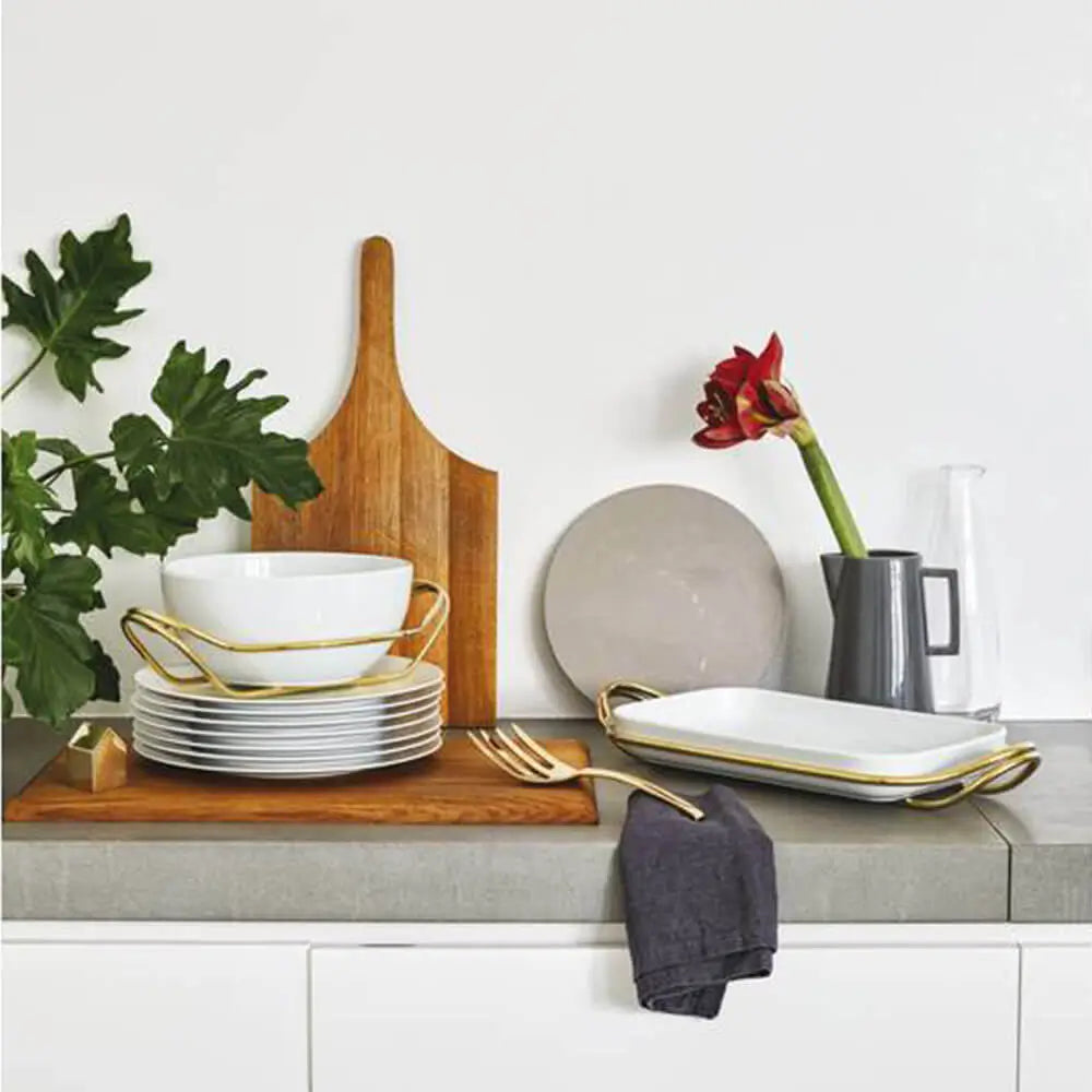 Sambonet New Living hors d'oeuvre tray with holder - Buy now on ShopDecor - Discover the best products by SAMBONET design