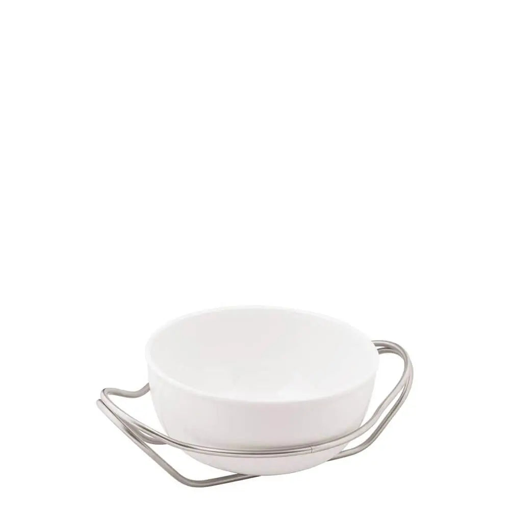 Sambonet New Living spaghetti dish with holder Vintage steel 27 cm - 10.63 in - Buy now on ShopDecor - Discover the best products by SAMBONET design