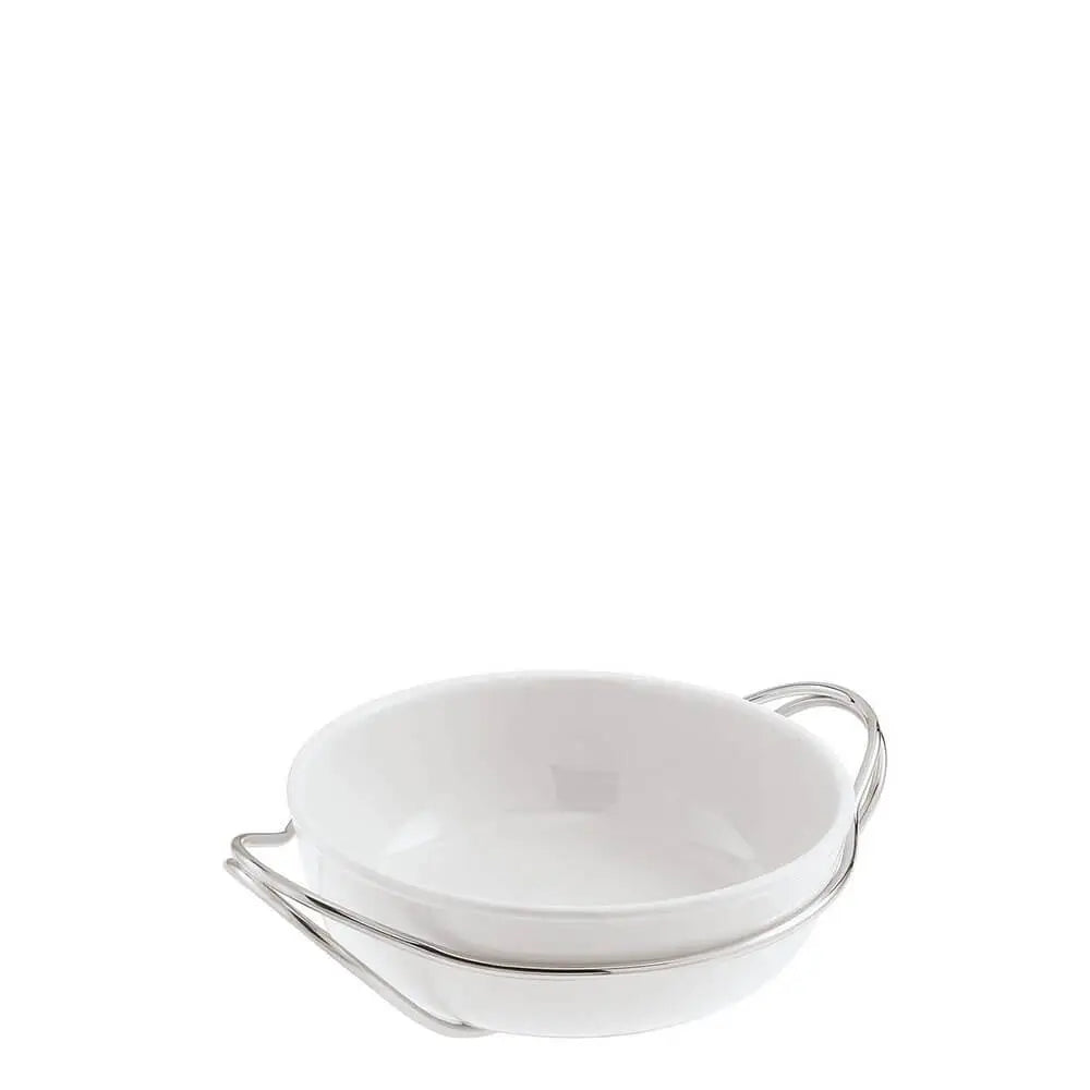 Sambonet New Living spaghetti dish with holder Steel 27 cm - 10.63 in - Buy now on ShopDecor - Discover the best products by SAMBONET design