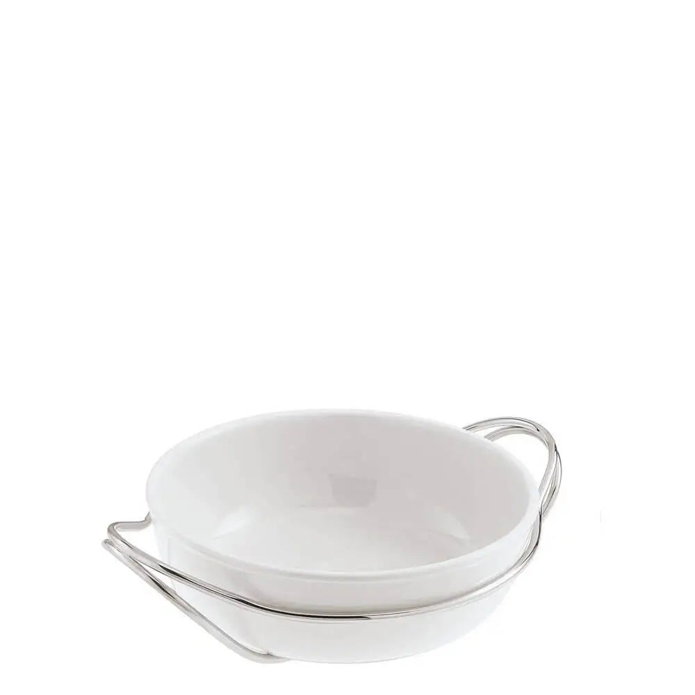 Sambonet New Living spaghetti dish with holder Silver 32 cm - 12.60 in - Buy now on ShopDecor - Discover the best products by SAMBONET design