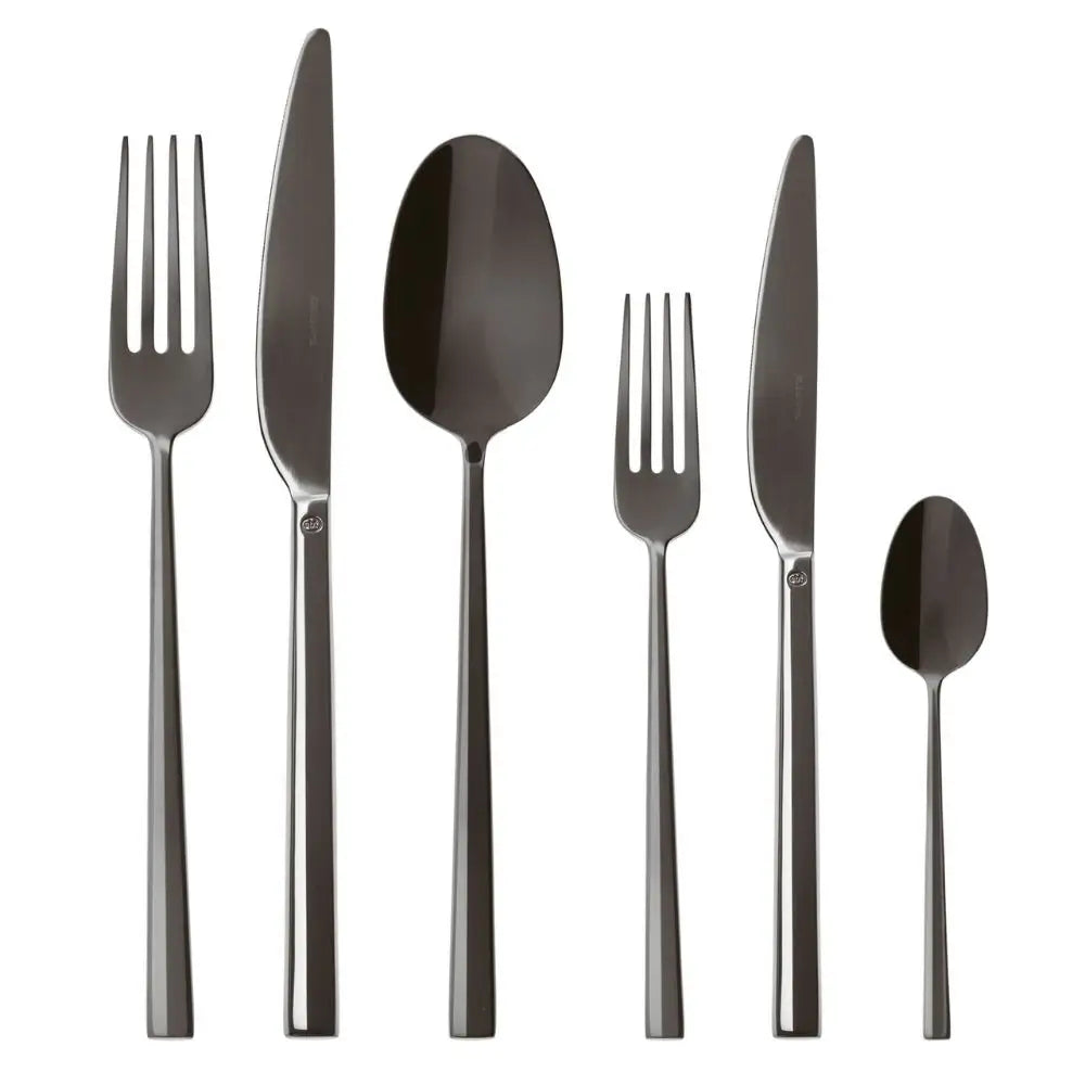 Sambonet Rock cutlery set Sambonet Mirror PVD 2Black Set 36 - Buy now on ShopDecor - Discover the best products by SAMBONET design