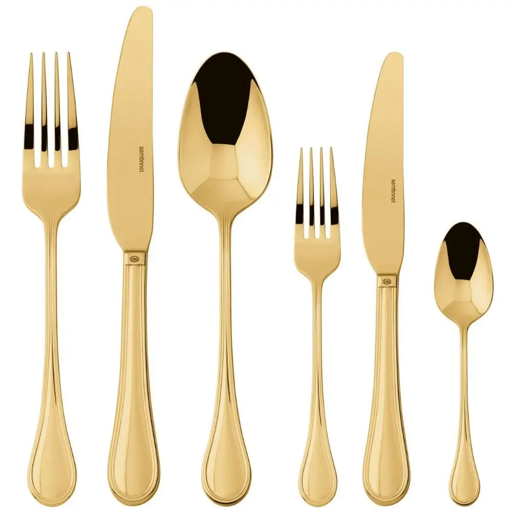 Sambonet Royal cutlery set Sambonet Mirror PVD Gold Set 36 - Buy now on ShopDecor - Discover the best products by SAMBONET design