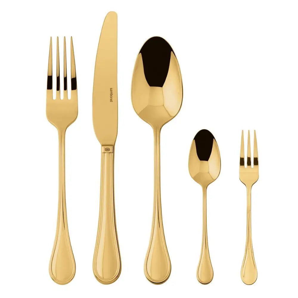 Sambonet Royal cutlery set Sambonet Mirror PVD Gold Set 60 - Buy now on ShopDecor - Discover the best products by SAMBONET design