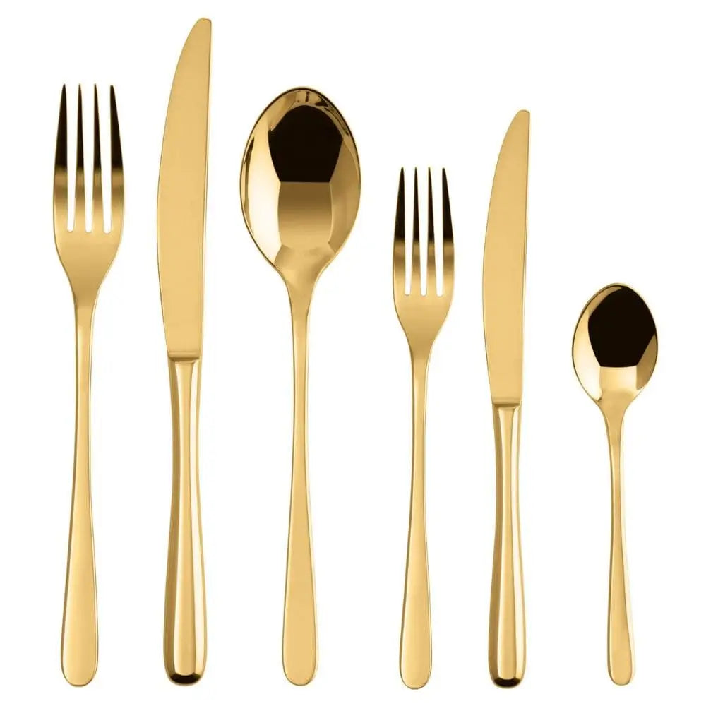 Sambonet Taste cutlery set Sambonet Mirror PVD Gold Set 36 - Buy now on ShopDecor - Discover the best products by SAMBONET design