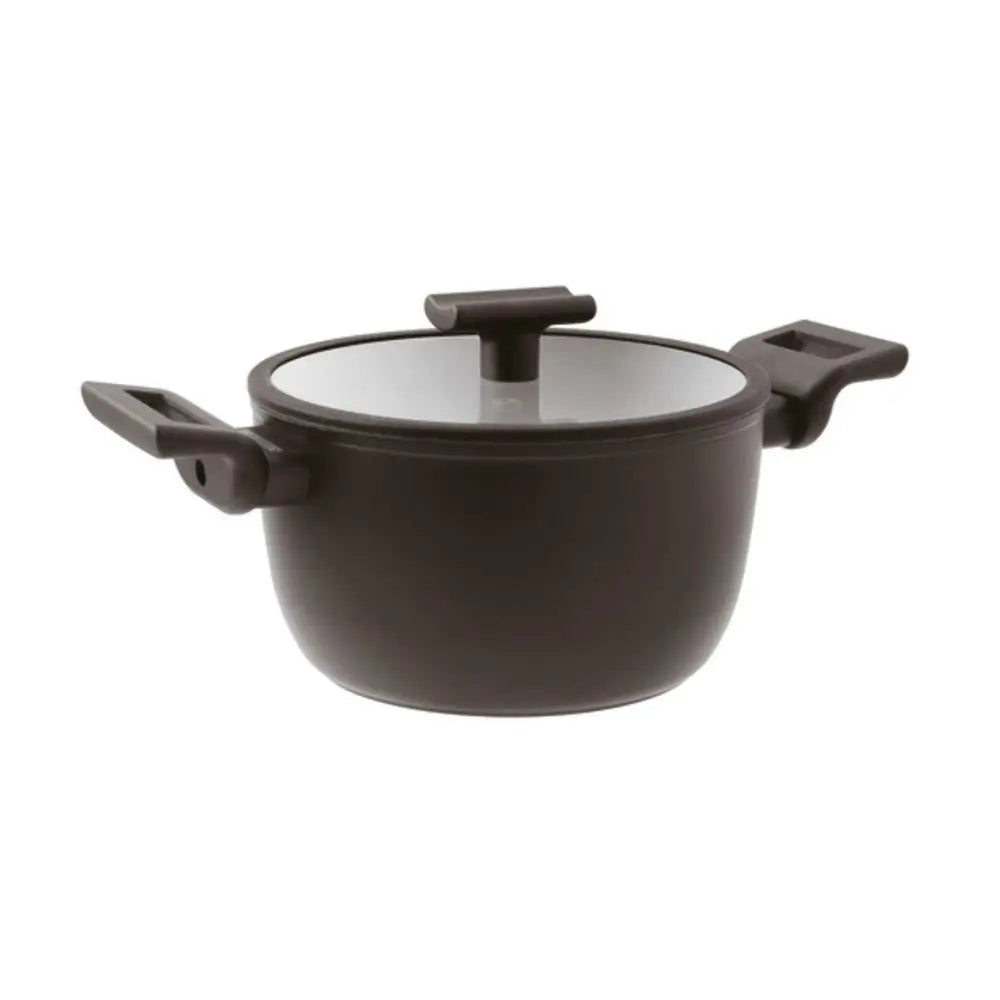Sambonet Titan Pro Double Induction non-stick saucepan 2 handles with lid 20 cm - 7.88 in - Buy now on ShopDecor - Discover the best products by SAMBONET design