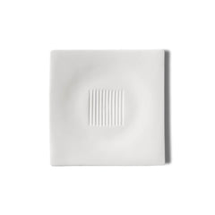 Schönhuber Franchi Fusion squared plate with foot Bone China 24 cm - 9.45 inch - Buy now on ShopDecor - Discover the best products by SCHÖNHUBER FRANCHI design