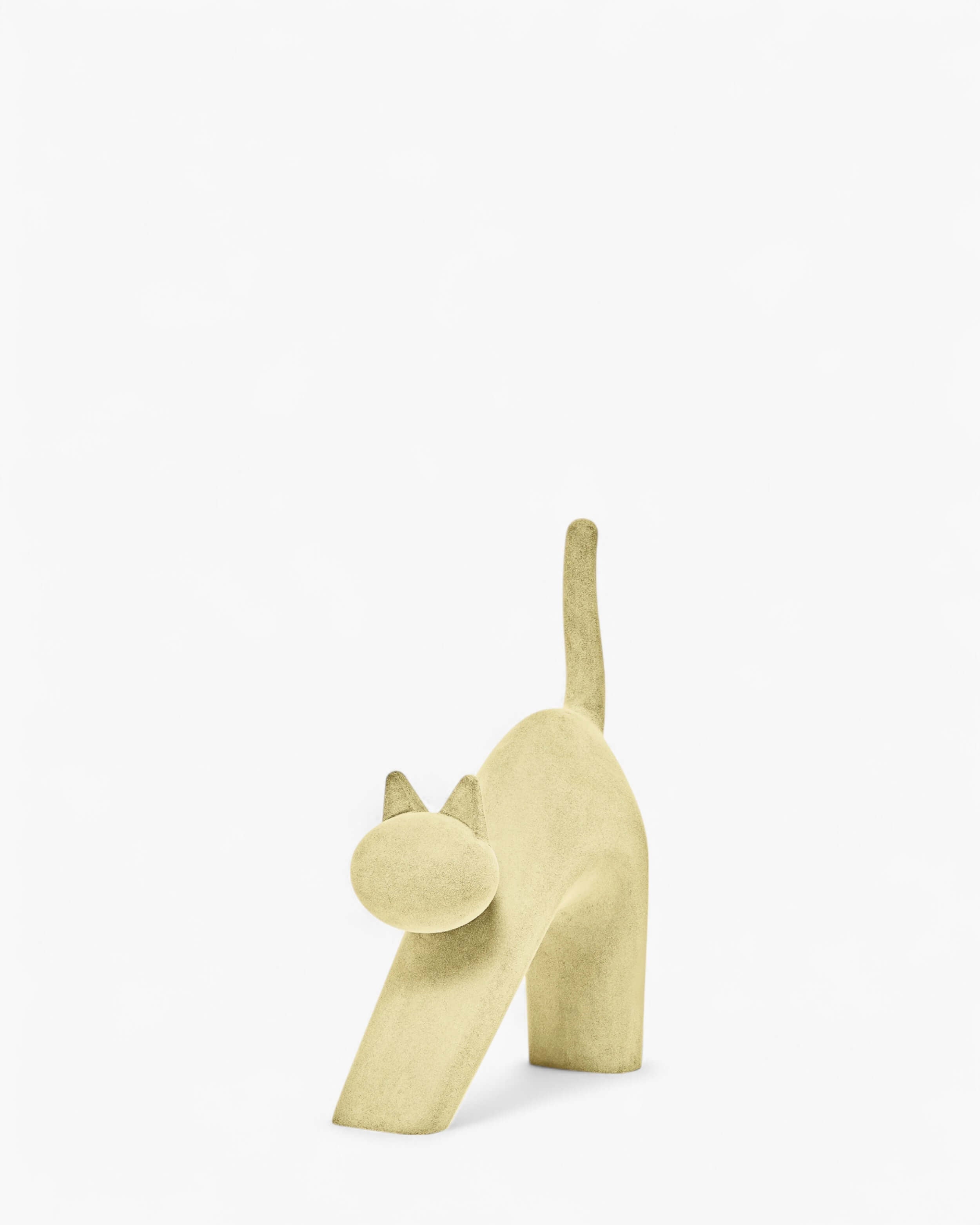 Serralunga Gatt-one cat shaped decoration Serralunga Moleskin Champagne - Buy now on ShopDecor - Discover the best products by SERRALUNGA design