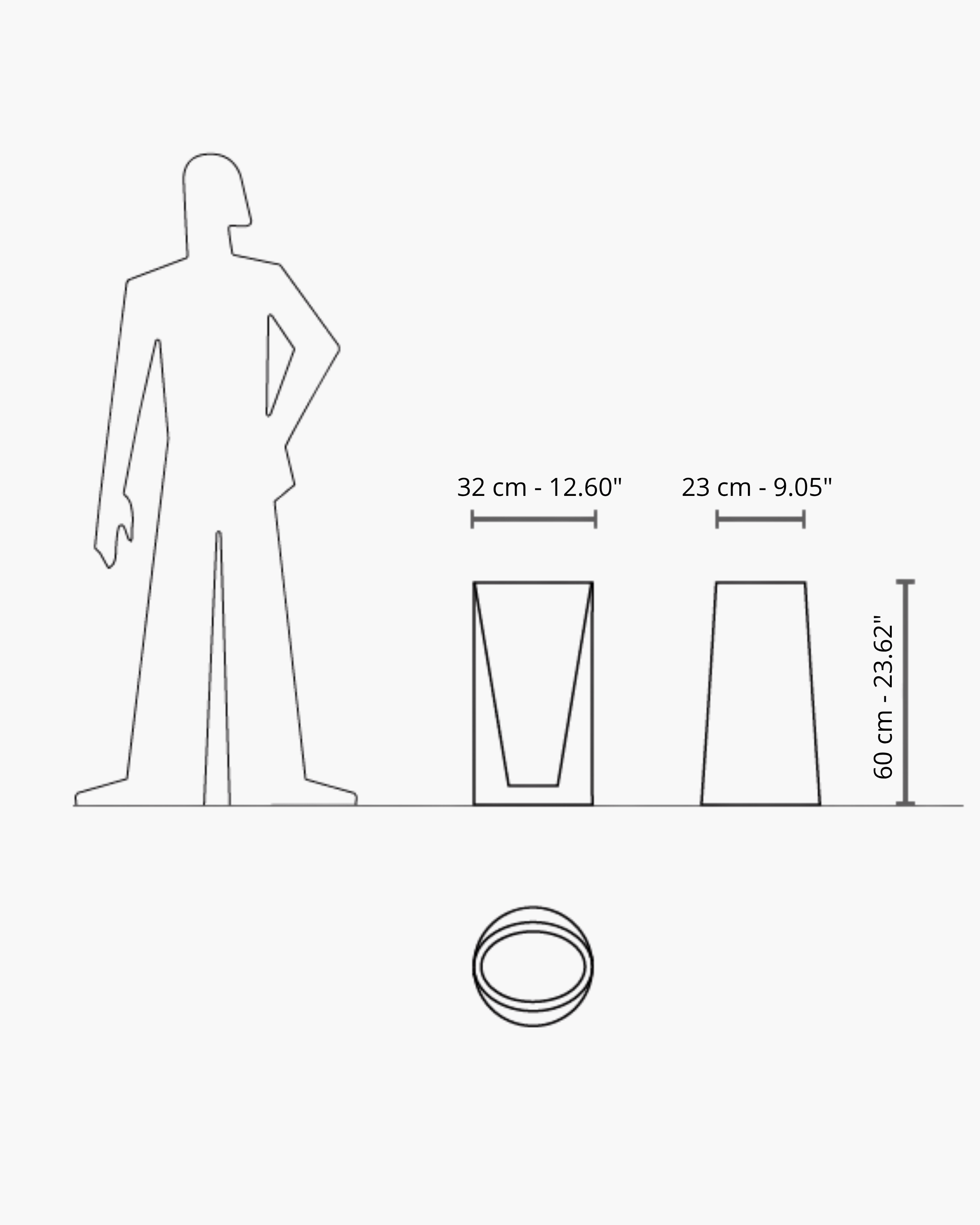 Serralunga Giano umbrella stand - Buy now on ShopDecor - Discover the best products by SERRALUNGA design