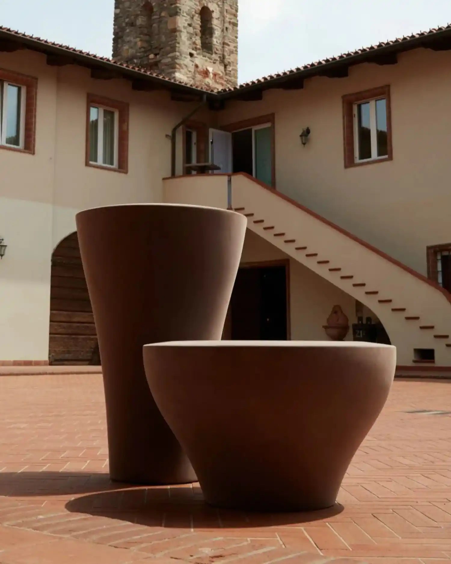 Serralunga Ming High planter moleskin - Buy now on ShopDecor - Discover the best products by SERRALUNGA design