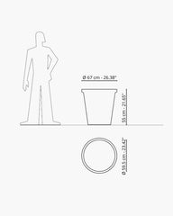 Serralunga Neoclassic Double Edge planter - Buy now on ShopDecor - Discover the best products by SERRALUNGA design