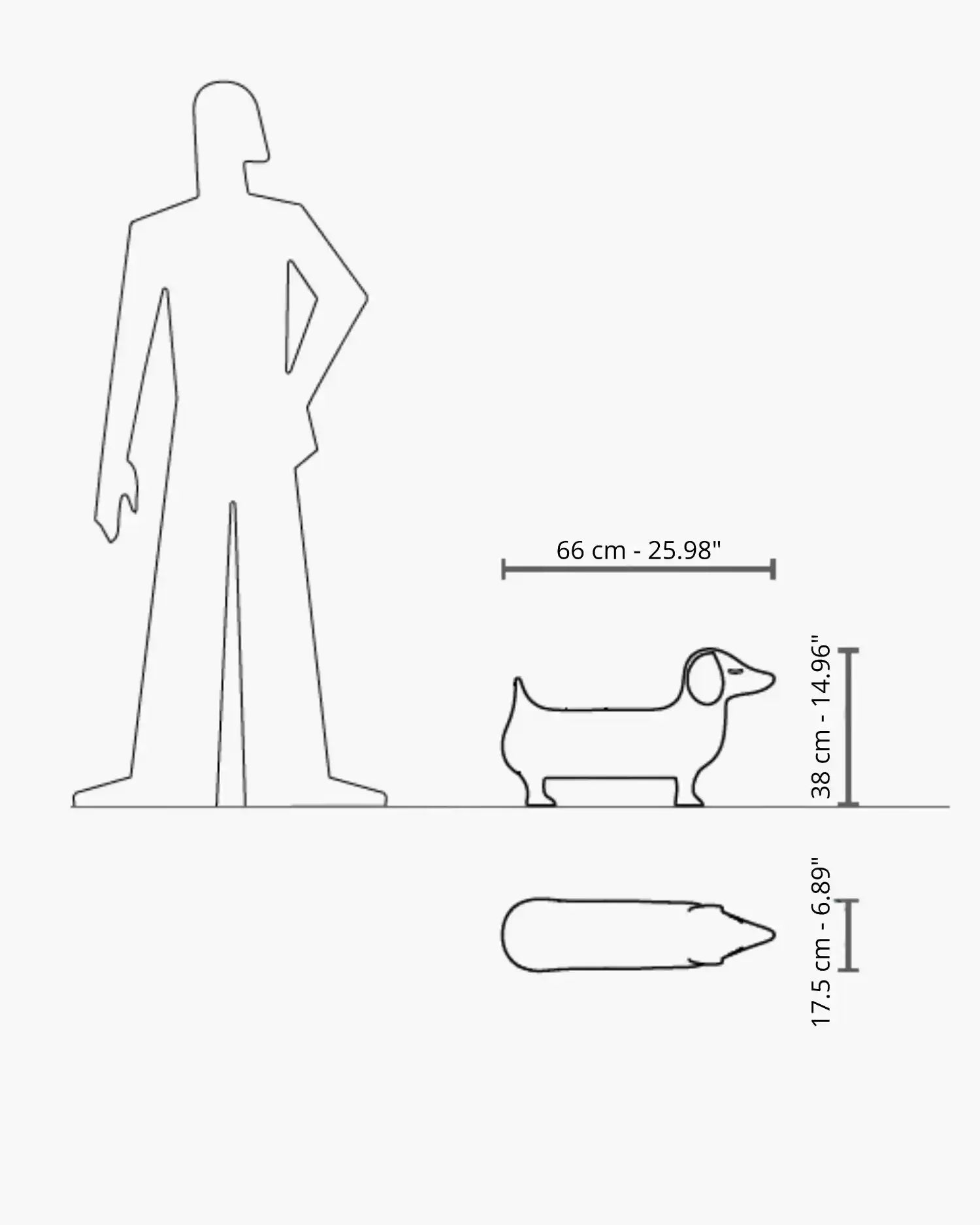 Serralunga Otto dog shaped decoration - Buy now on ShopDecor - Discover the best products by SERRALUNGA design