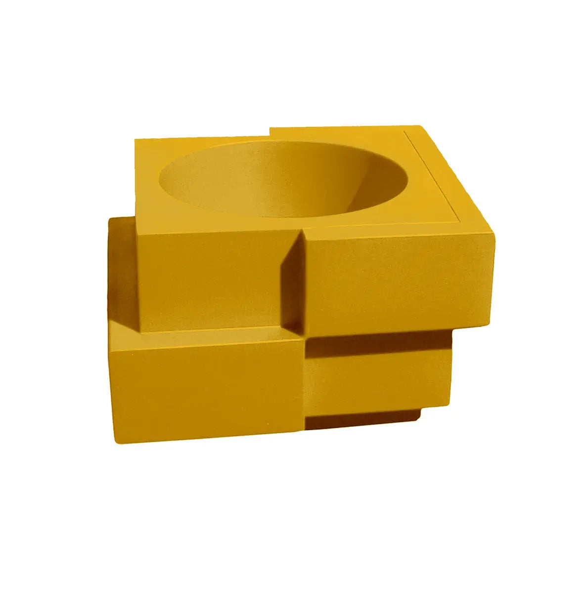Slide Cubic Yo Vase Polyethylene Slide Saffron Yellow FB - Buy now on ShopDecor - Discover the best products by SLIDE design