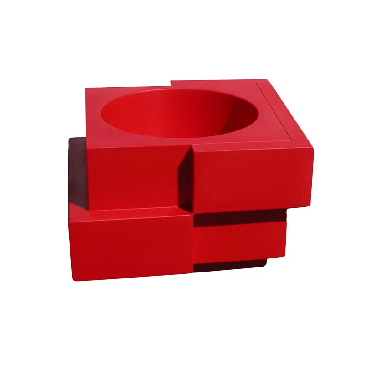 Slide Cubic Yo Vase Polyethylene Flame red - Buy now on ShopDecor - Discover the best products by SLIDE design