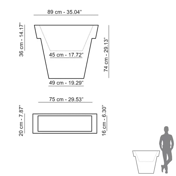 Slide Il Vaso Vase Polyethylene - Buy now on ShopDecor - Discover the best products by SLIDE design